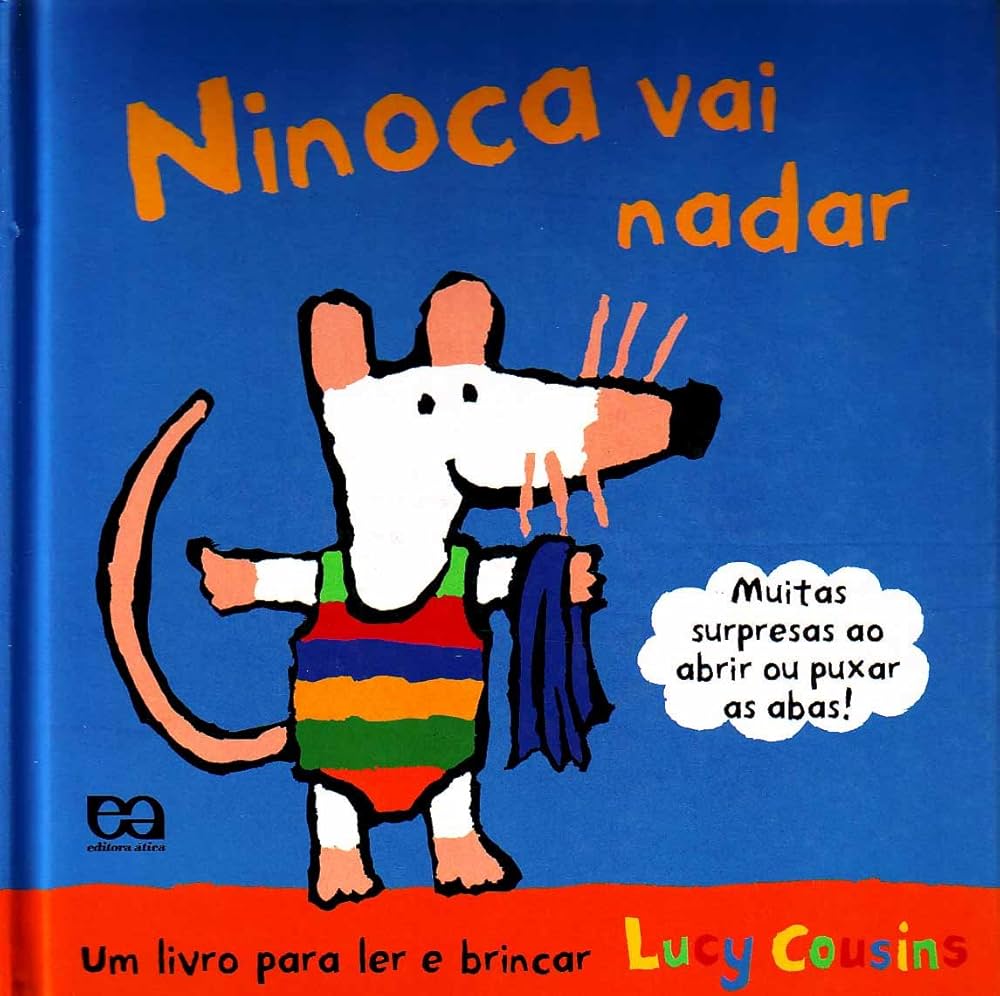 Livro sobre Ninoca vai Nadar